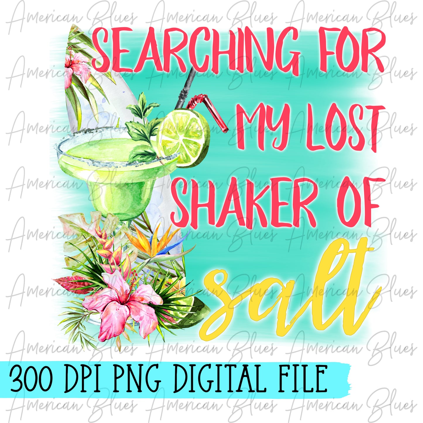 Lost shaker of salt- outline/no outline DIGITAL