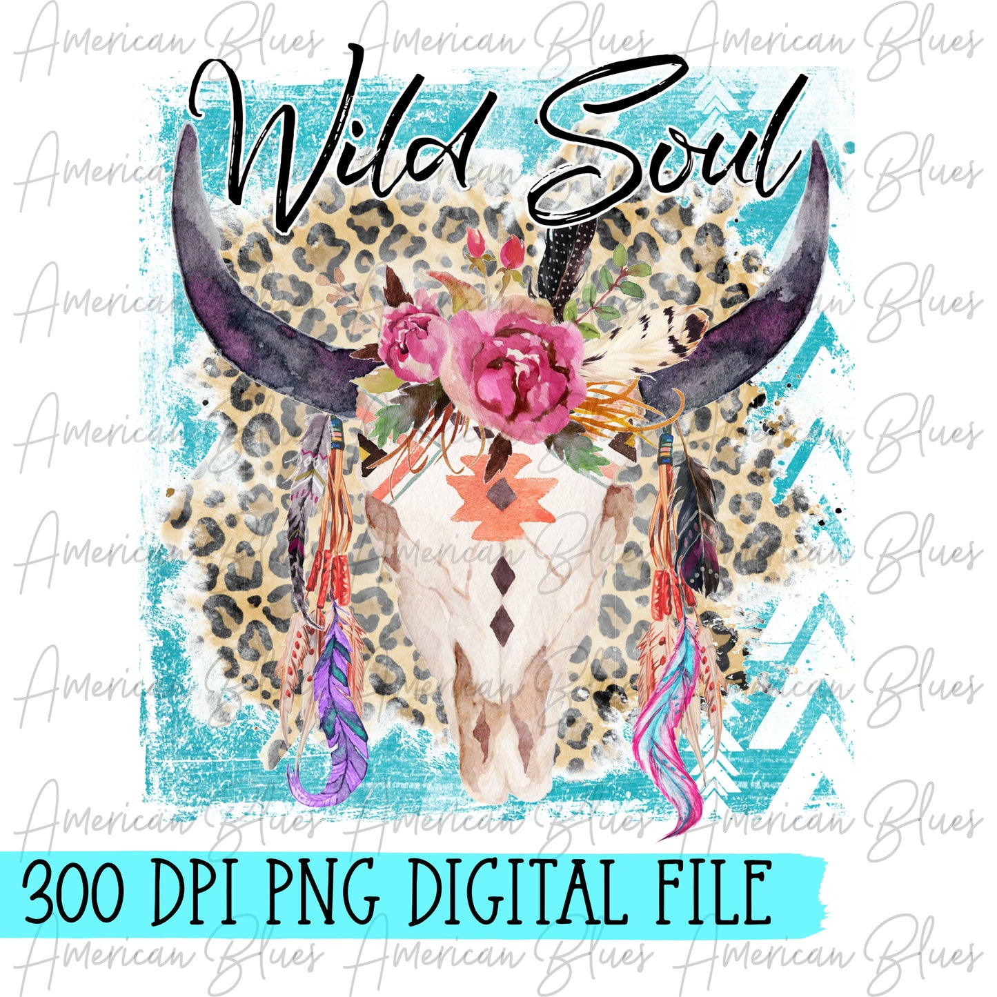 Wild Soul bull skull DIGITAL
