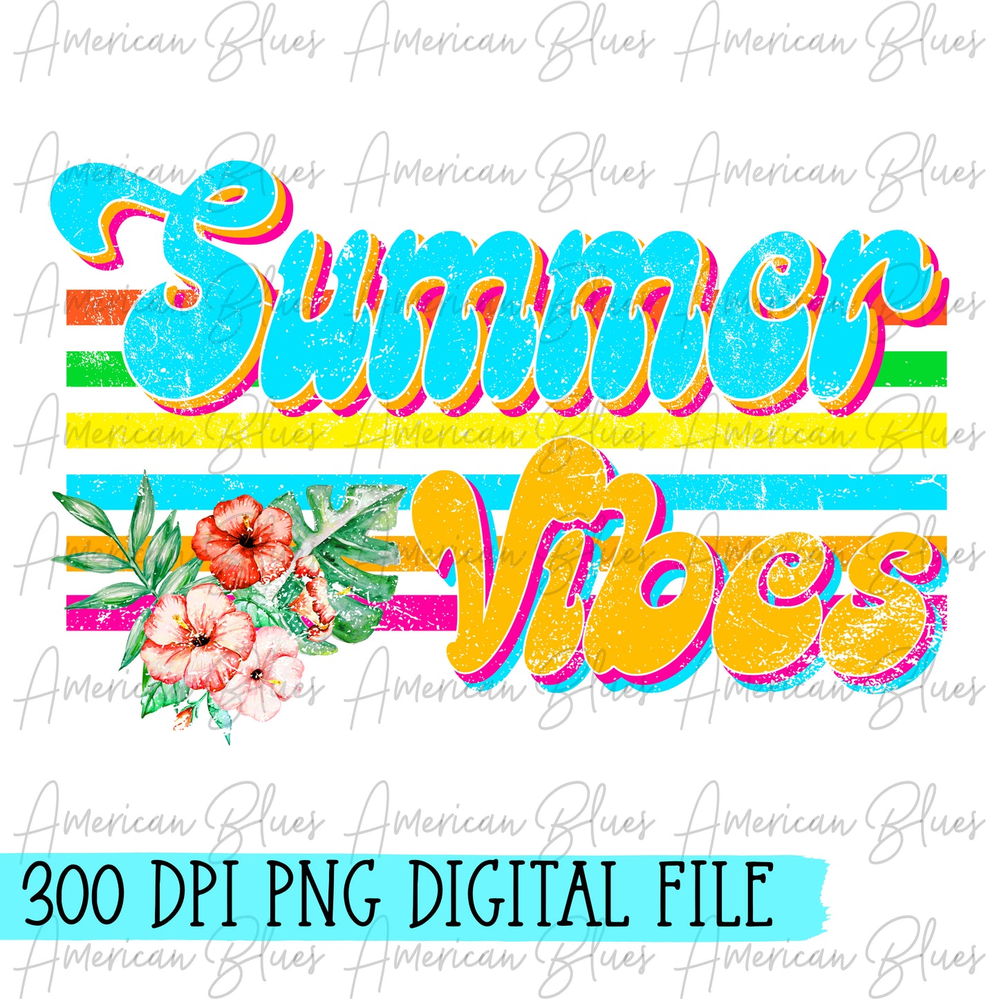 Summer Vibes- tropical DIGITAL