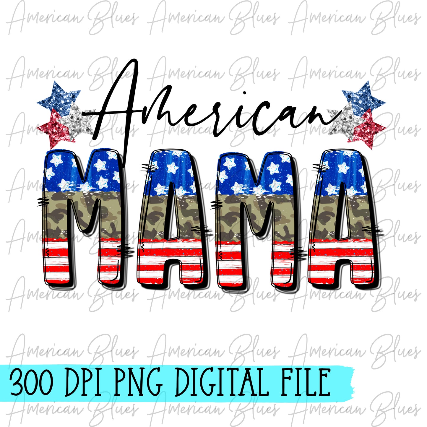 American Mama-camo flag