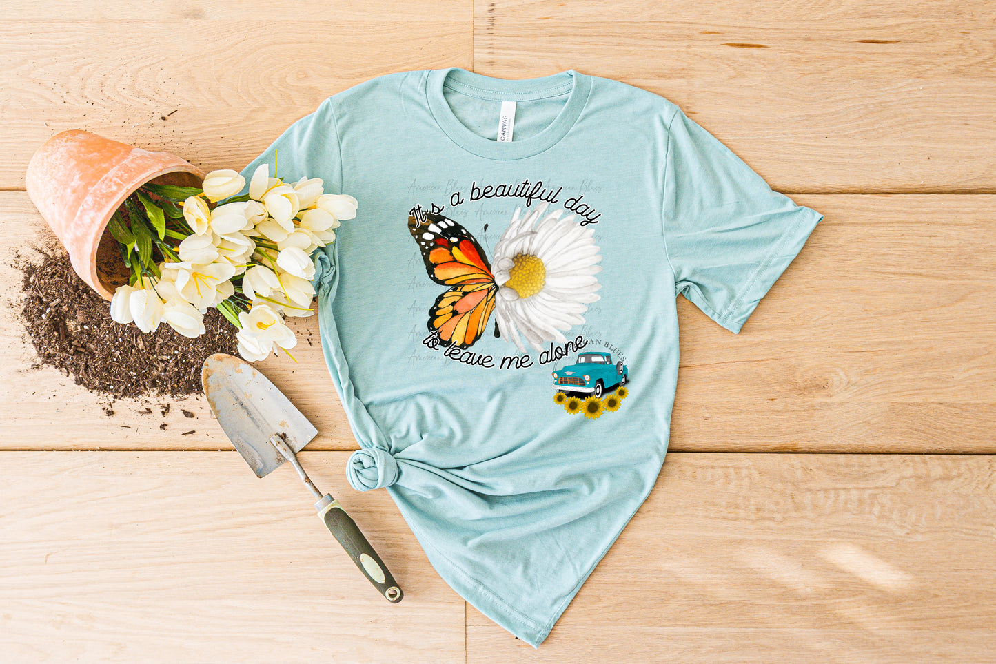 It's a beautiful day to leave me alone- butterfly daisy
