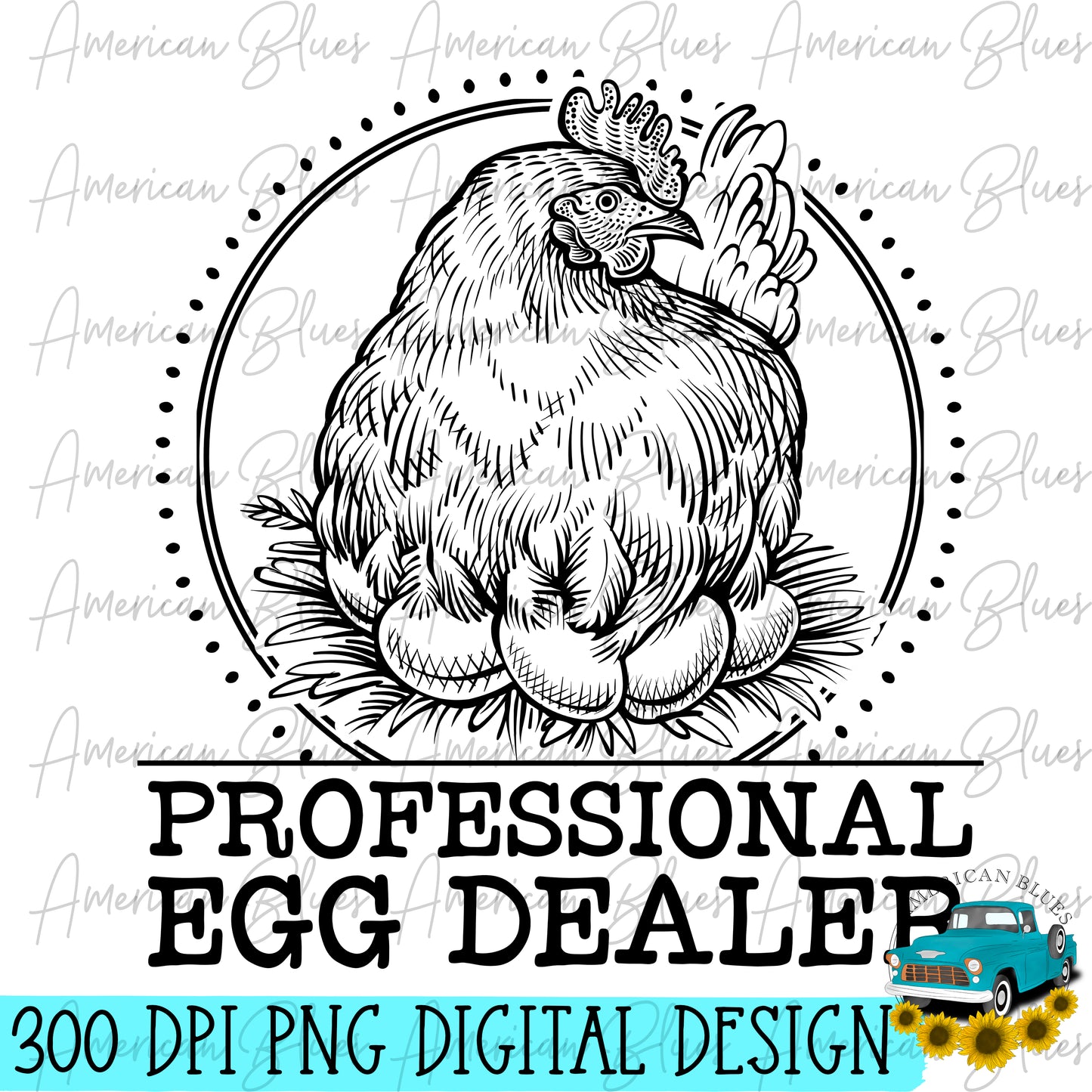 Egg Dealers- with black & white versions