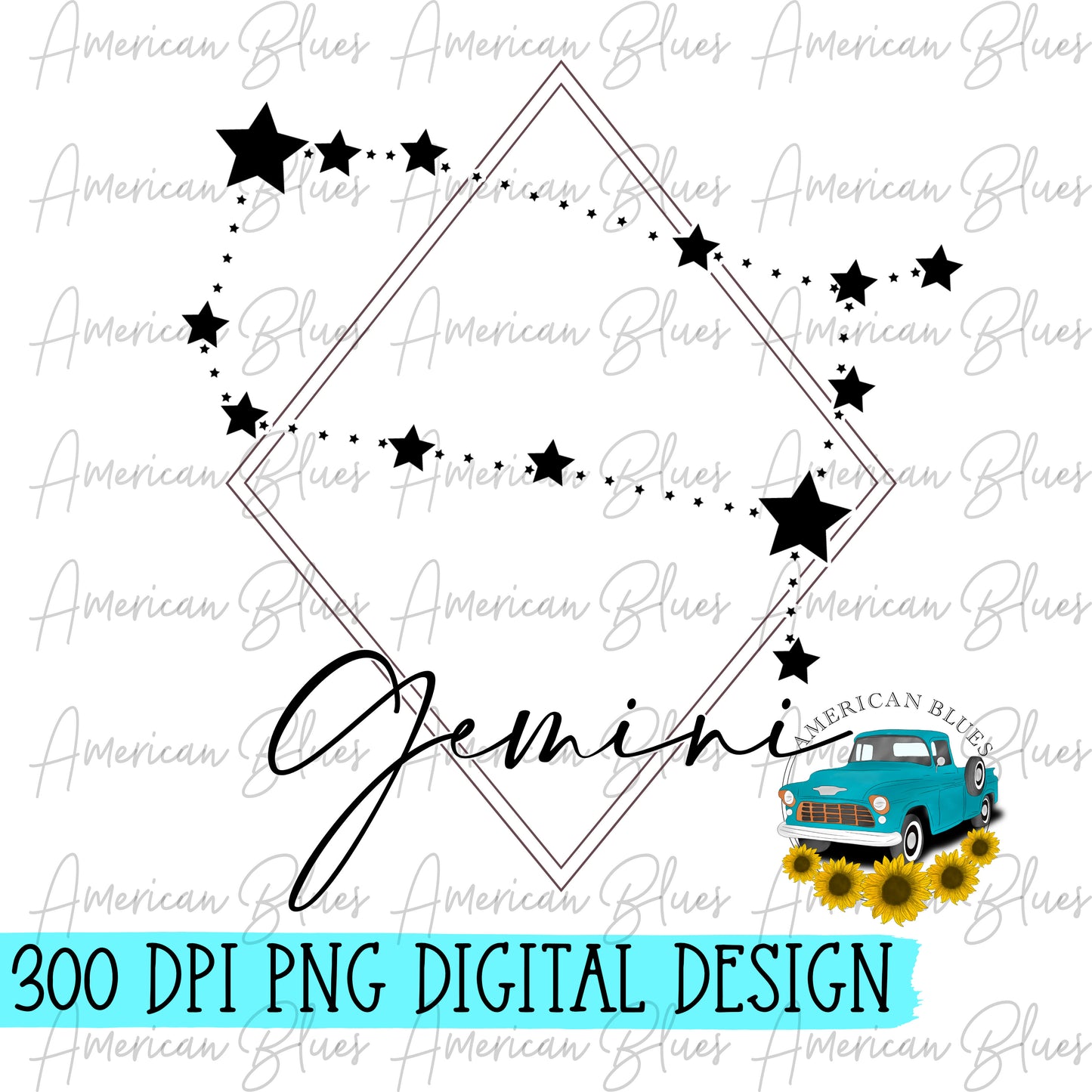 Gemini zodiac constellation