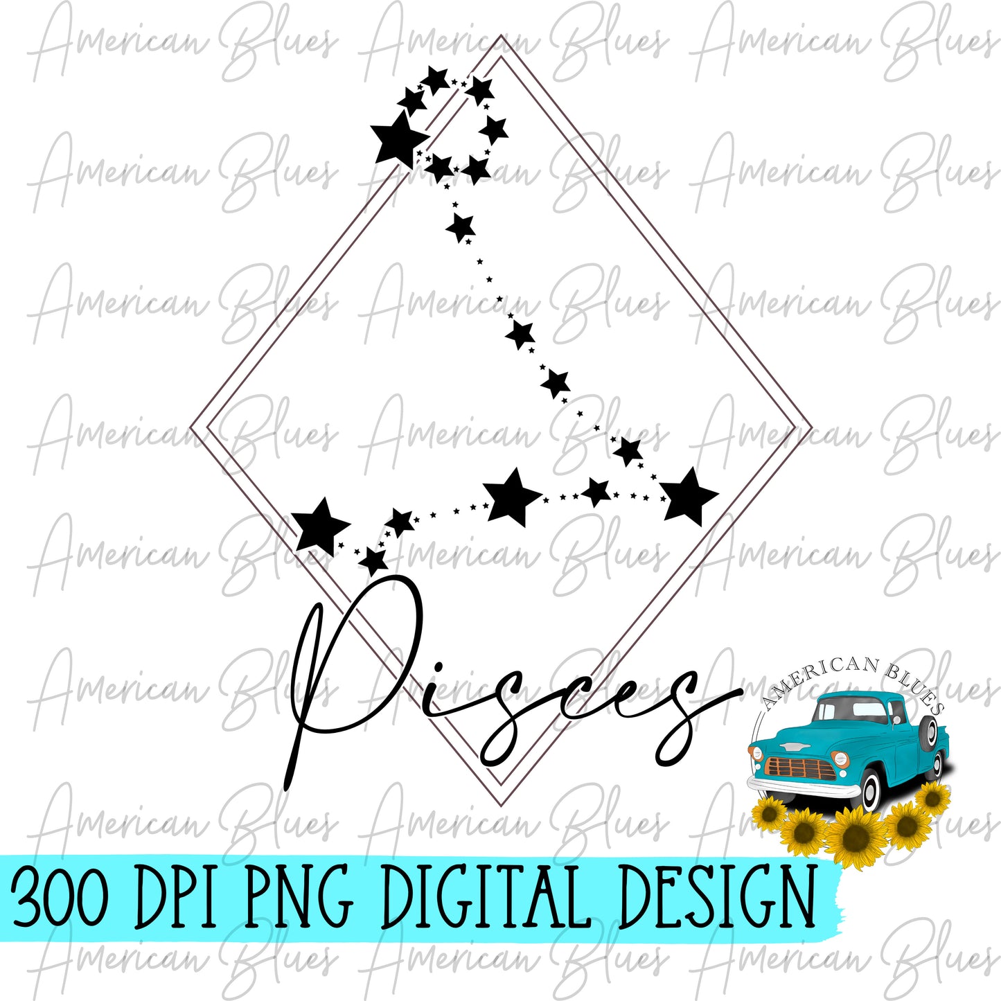 Pisces zodiac constellation