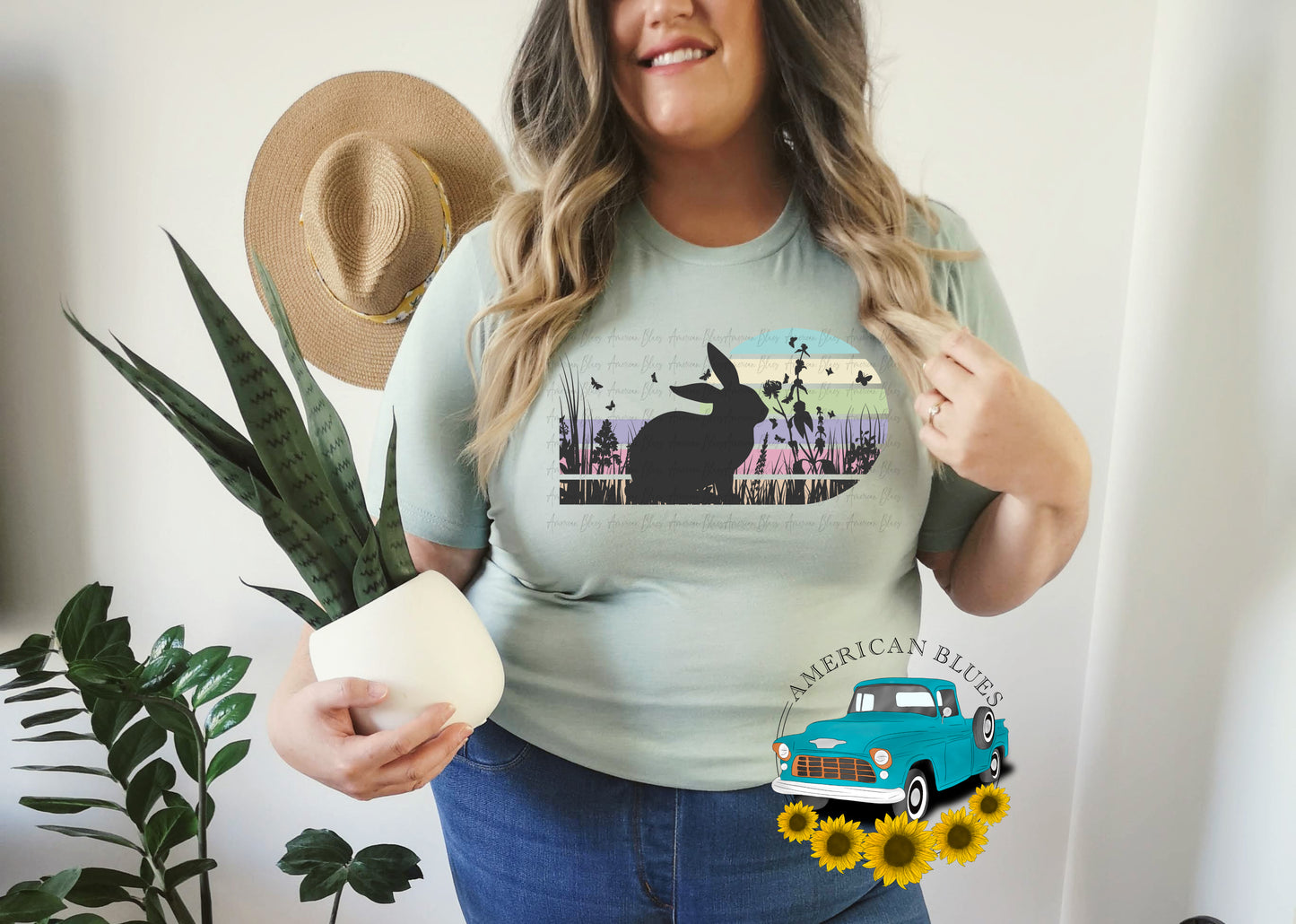 Retro Spring Bunny