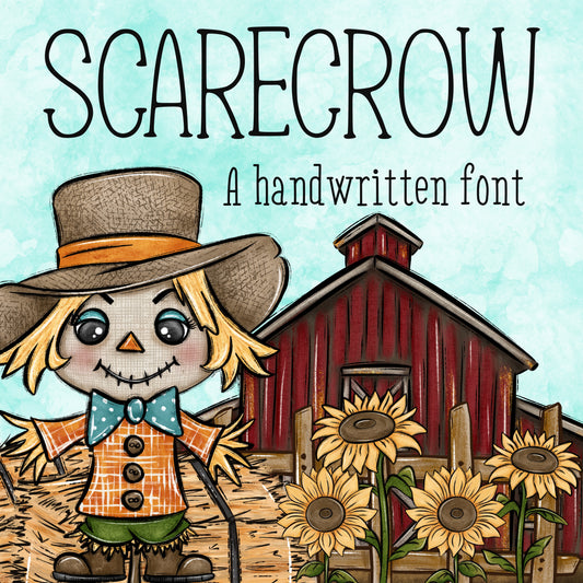 Scarecrow handwritten font