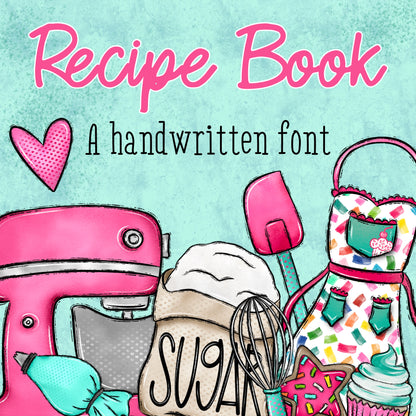 Recipe Book handwritten font