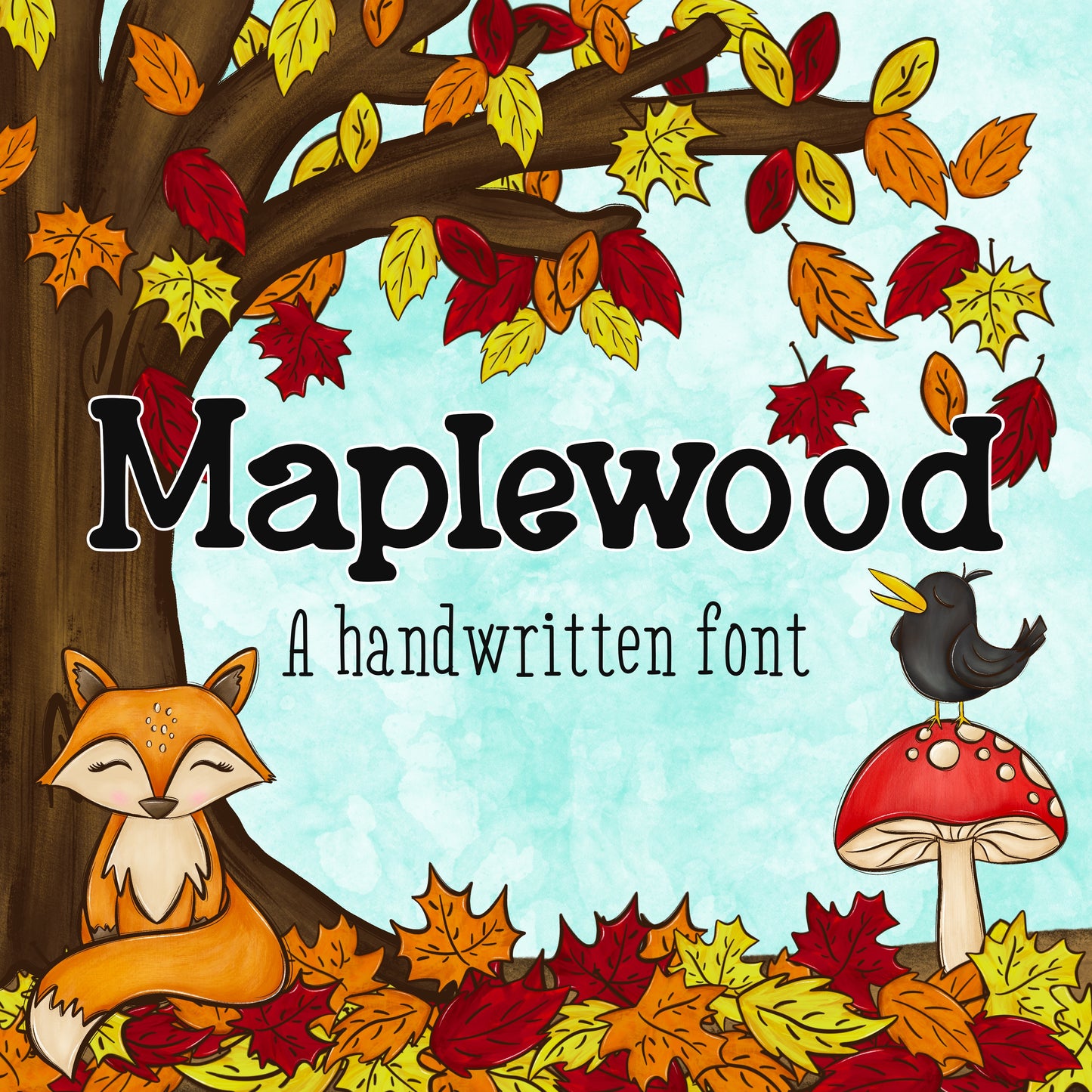 Maplewood handwritten font