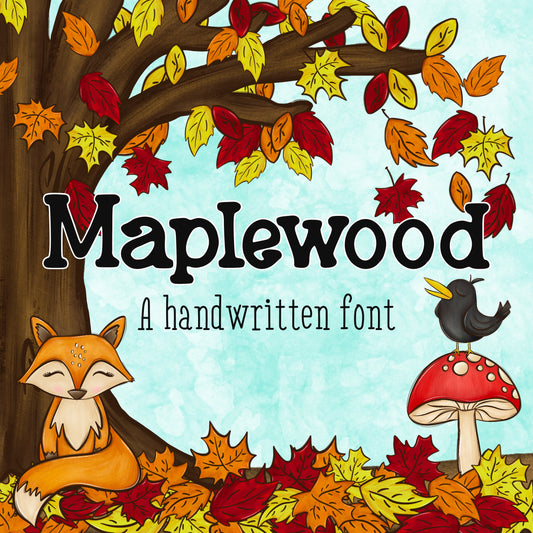 Maplewood handwritten font