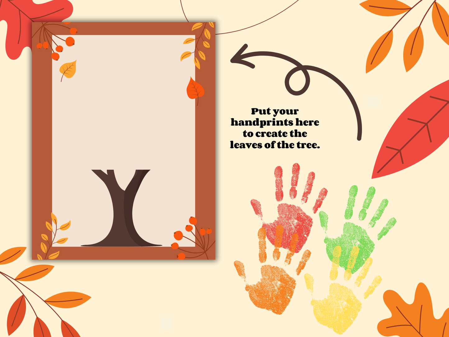 Fall Handprint & Footprint Craft