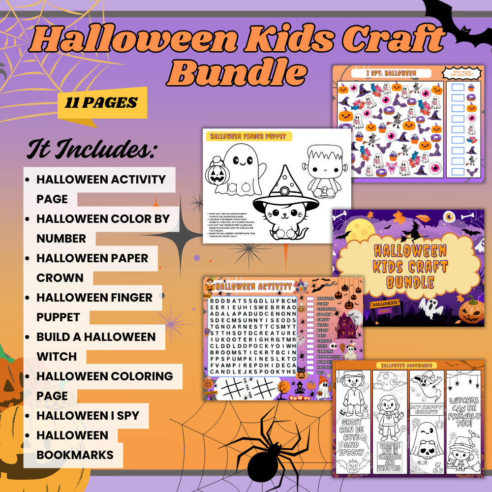 Halloween Kids Craft Bundle