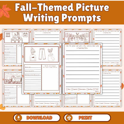 Fall-Themed Picture Writing Prompts