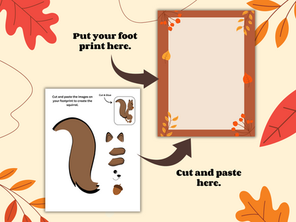 Fall Handprint & Footprint Craft