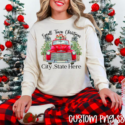 Small Town Christmas- Customize with City & State