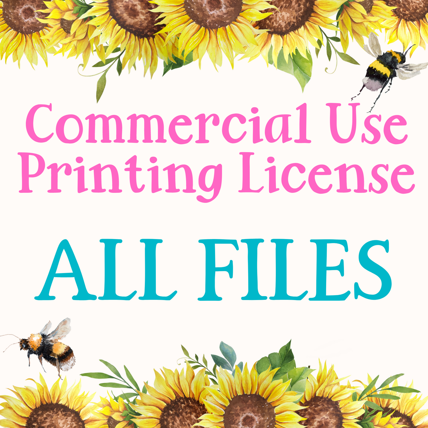 Commercial Use Printing License for All Designs