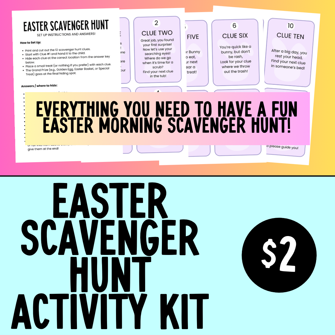 Easter Scavenger Hunt Activity Kit