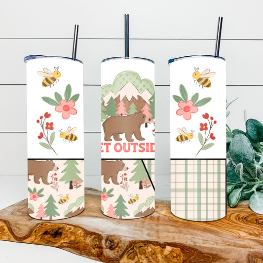 Get Outside 20oz tumbler wrap