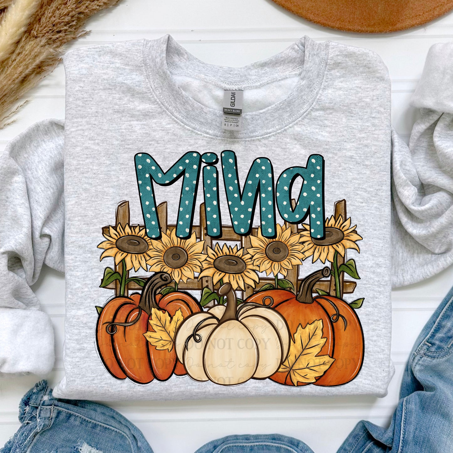 Mina Pumpkin Patch Name digital design | American Blues Designs 