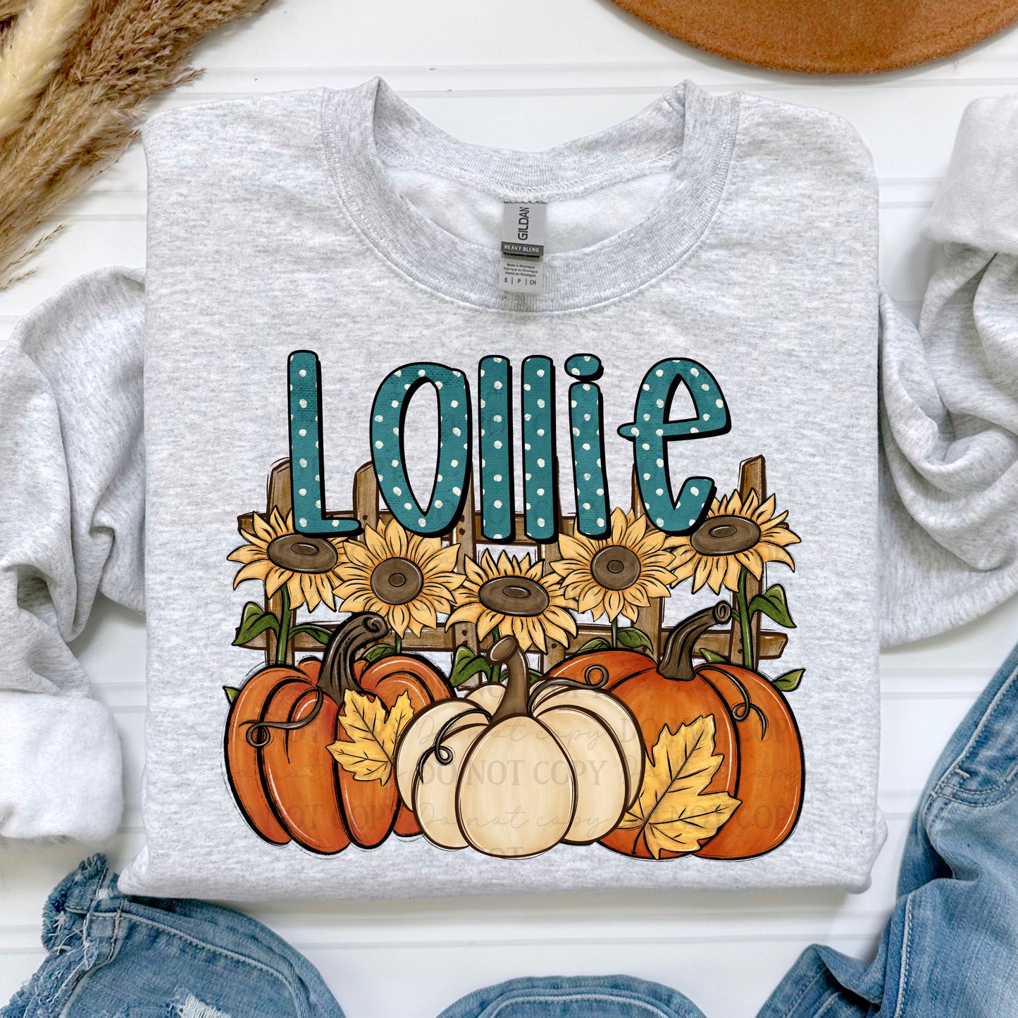 Lollie Pumpkin Patch Name digital design | American Blues Designs 