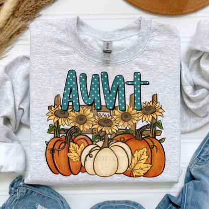 Aunt Pumpkin Patch Name digital design | American Blues Designs 