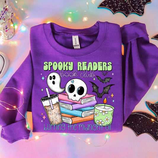 Spooky Readers Book Club digital design | American Blues Designs 