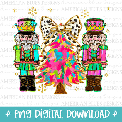 Colorful Nutcrackers digital design | American Blues Designs