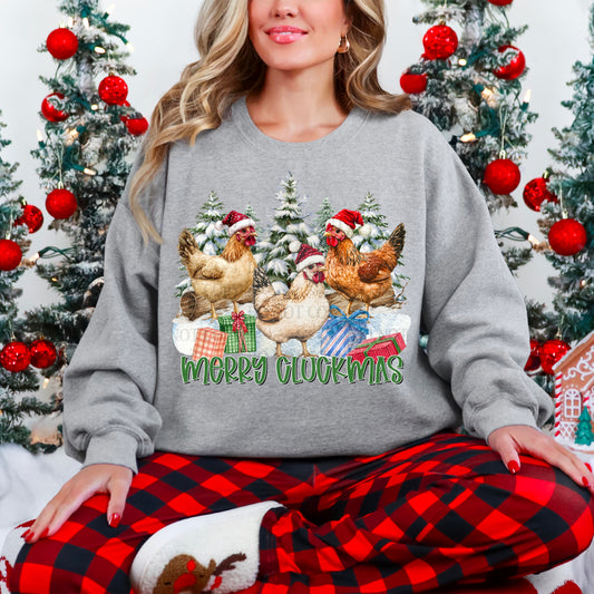 Merry Cluckmas digital design | American Blues Designs