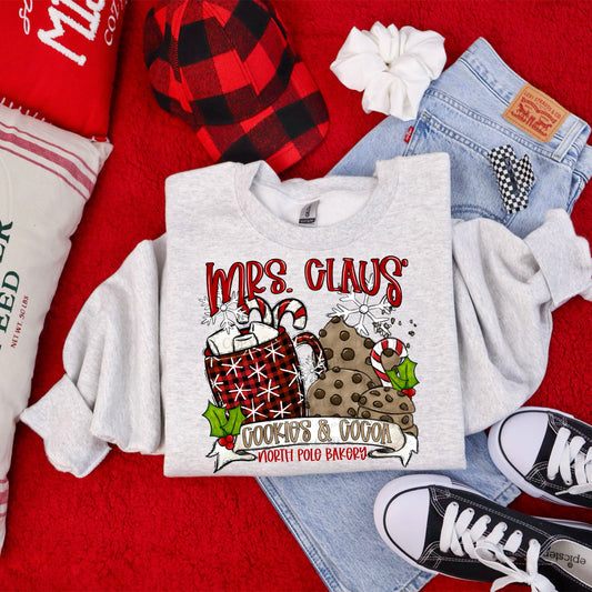 Mrs. Claus's Cookies & Cocoa digital design | American Blues Designs 