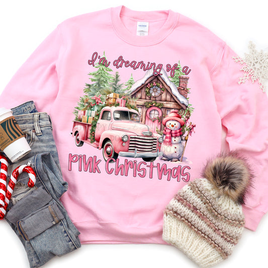 I’m dreaming of a pink Christmas digital design | American Blues Designs