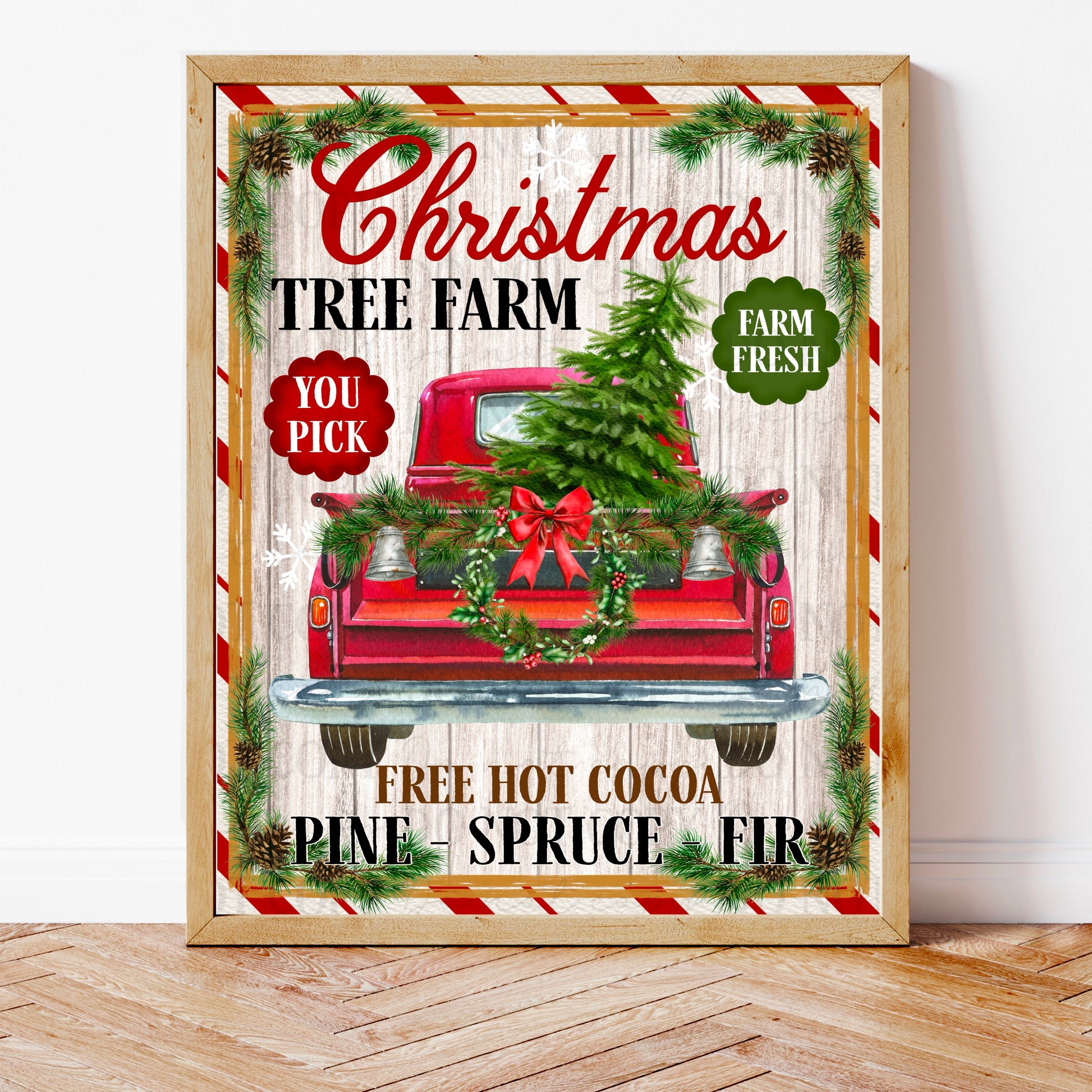 Christmas Tree Farm printable | American Blues Designs