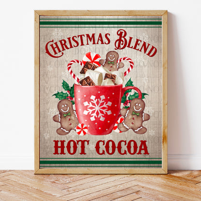 Christmas Blend Hot Cocoa printable | American Blues Designs