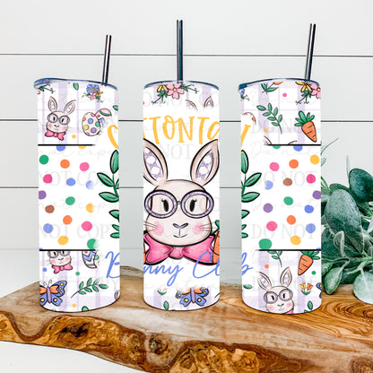 Cottontail Bunny Club 20 oz tumbler wrap