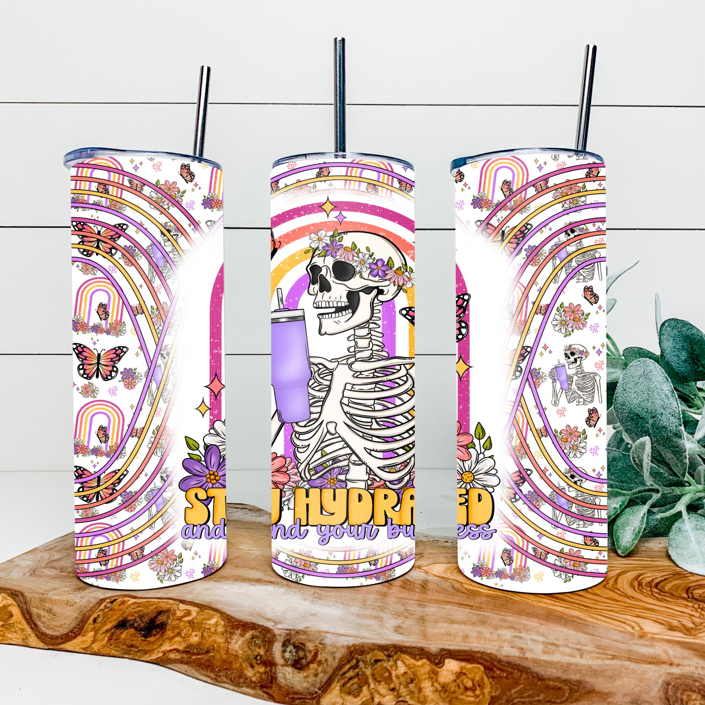 Stay Hydrated and Mind Your Business 20oz Tumbler Wrap