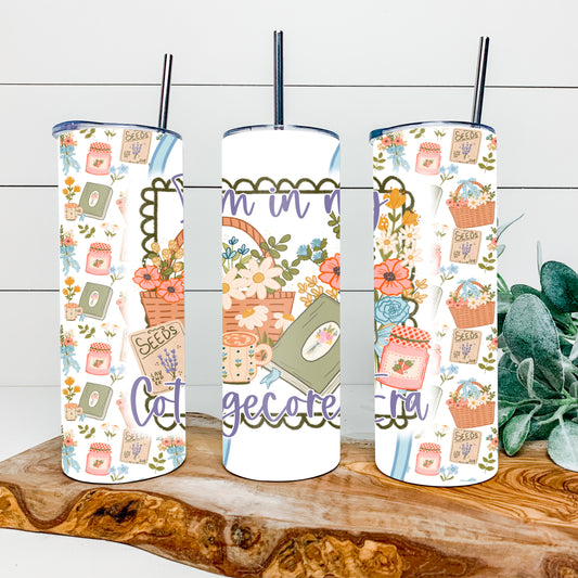 In my Cottagecore Era 20oz tumbler wrap