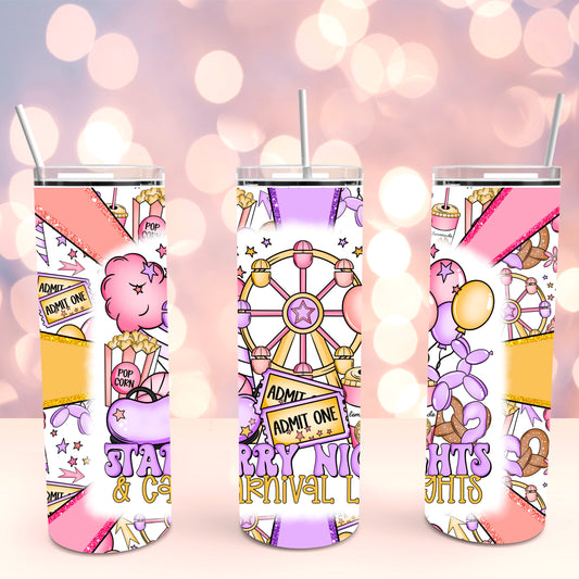 Starry Nights & Carnival Lights 20oz tumbler wrap