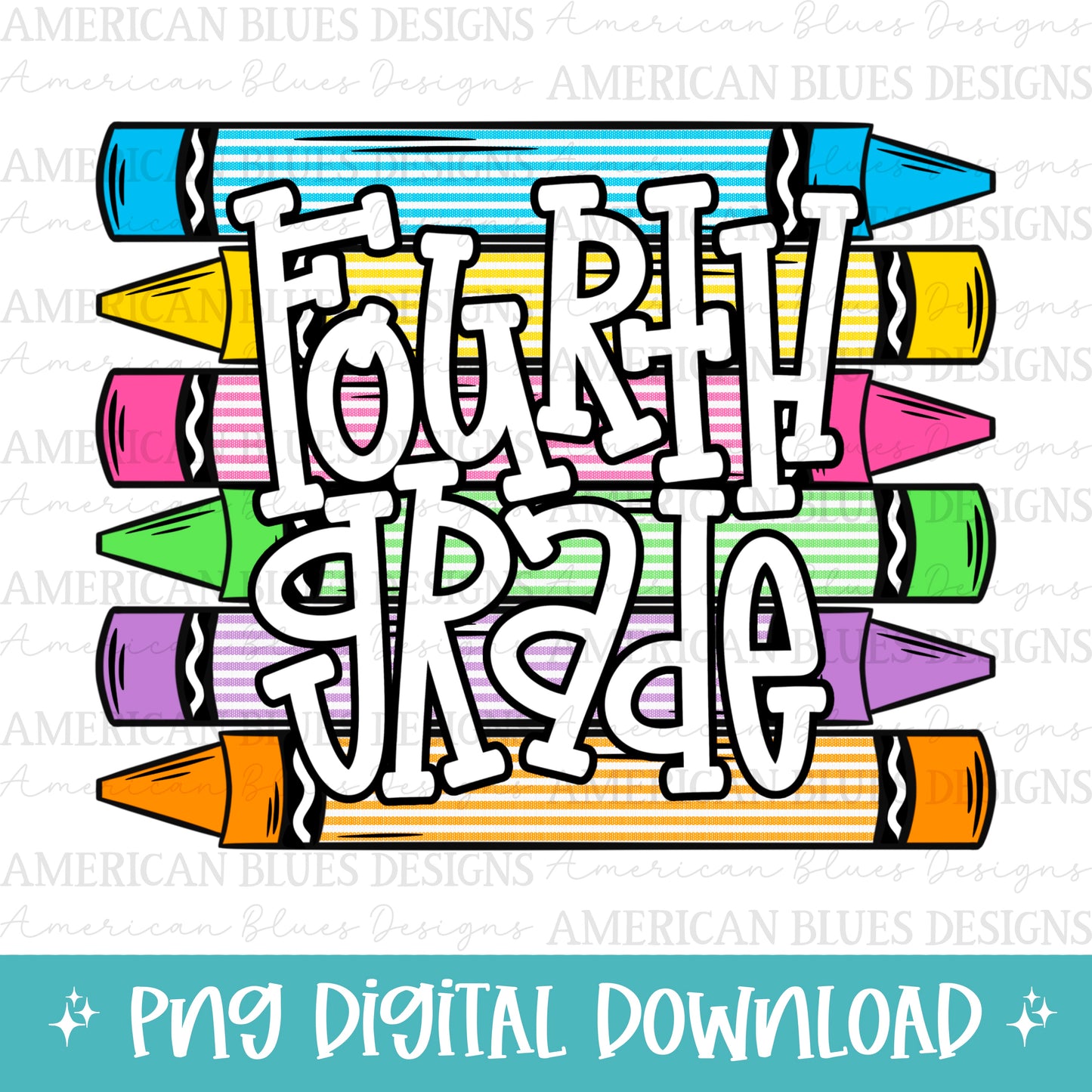 Fourth Grade seersucker crayon