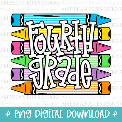 Fourth Grade seersucker crayon