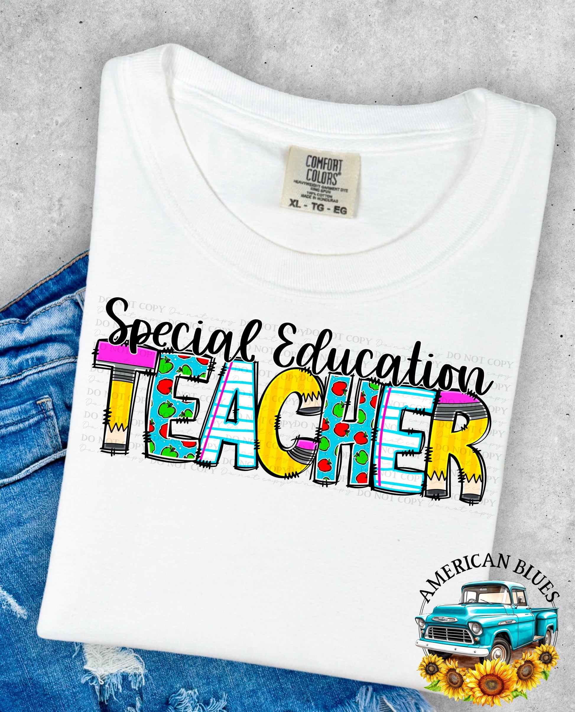 Special Education Teacher digital design | American Blues Designs 