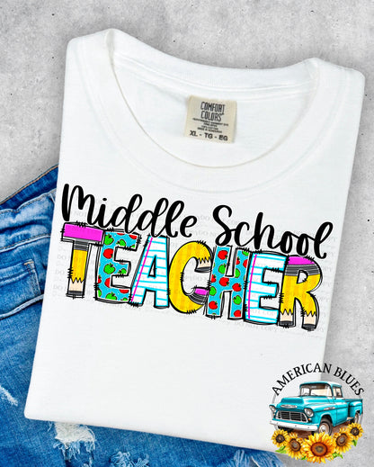 Middle School teacher digital design | American Blues Designs 