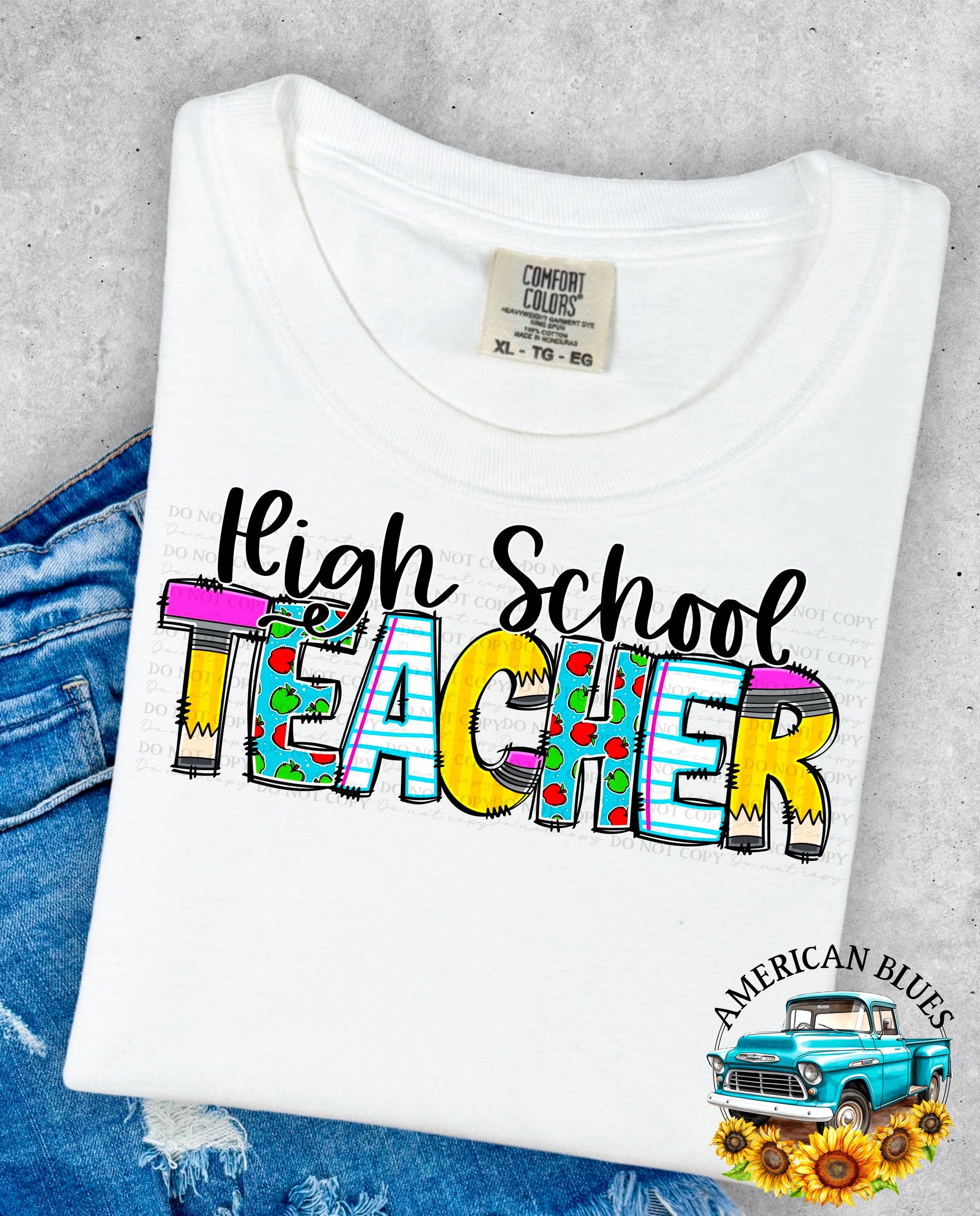 High School  teacher digital design | American Blues Designs 