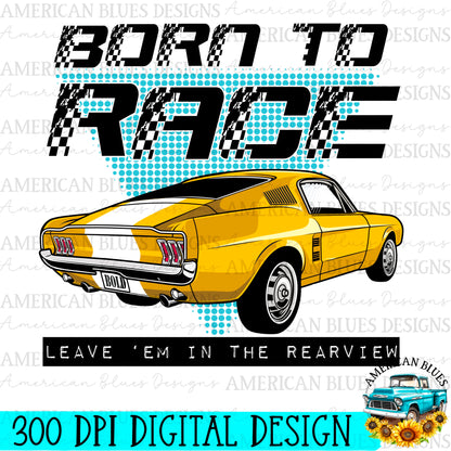 Born to race digital design | American Blues Designs 