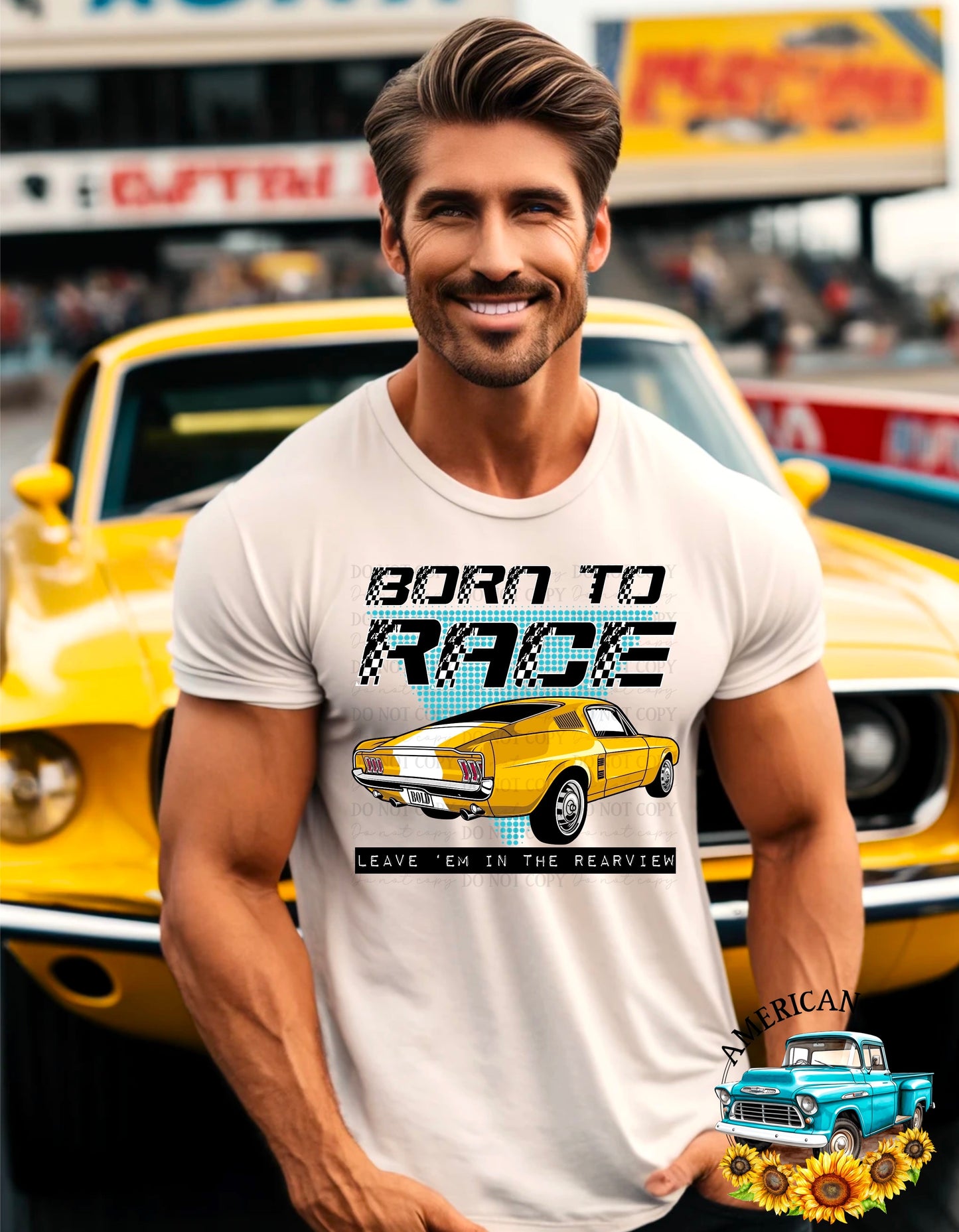 Born to race digital design | American Blues Designs 