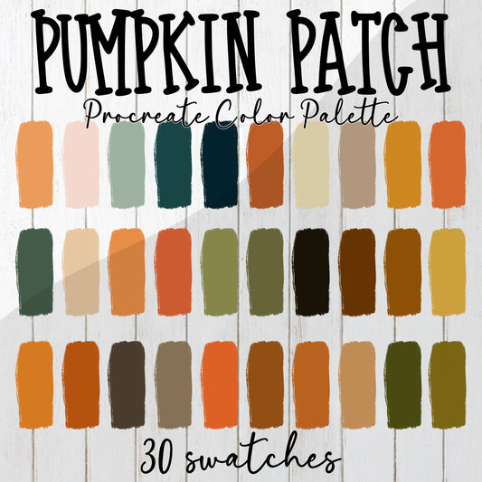 Pumpkin Patch Procreate color palette