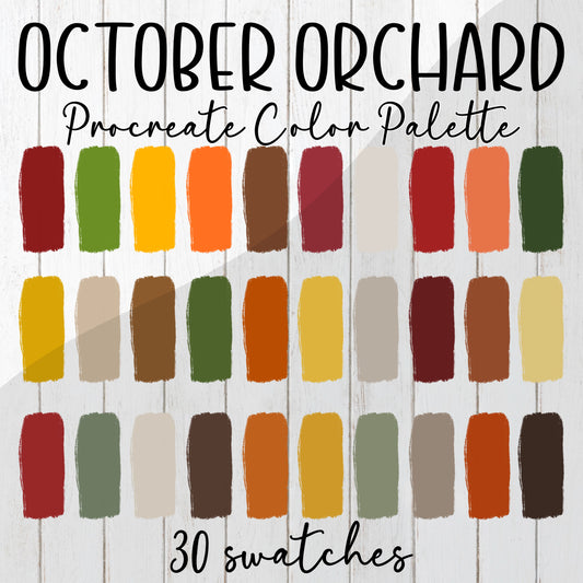 October Orchard Procreate color palette