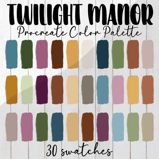 Twilight Manor Procreate color palette