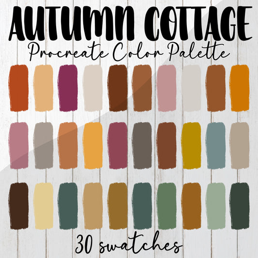 Autumn Cottage Procreate color palette