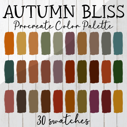 Autumn Bliss Procreate color palette