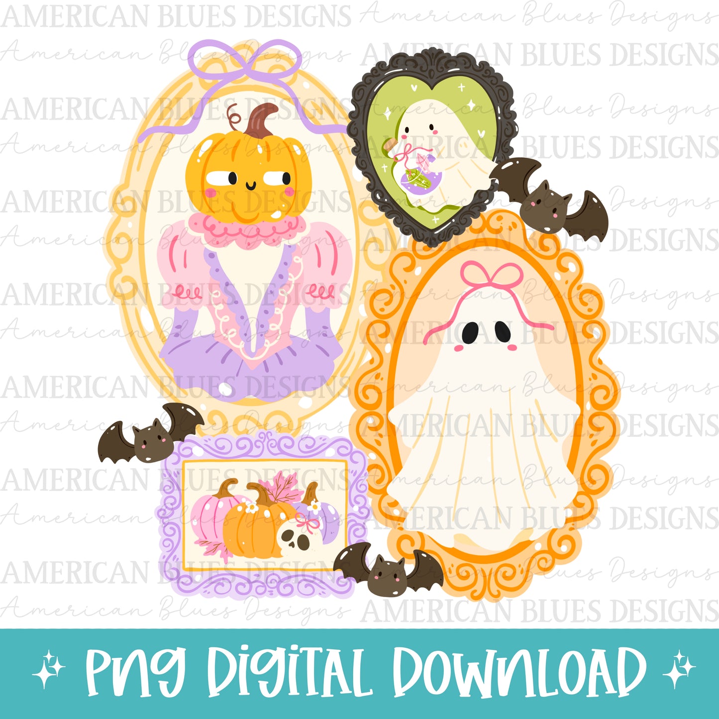 Ghost & Pumpkin Frames
