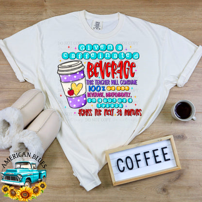 Given a caffeinated beverage digital design | American Blues Designs 