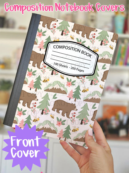 Bear Mountain Composition Notebook Cover